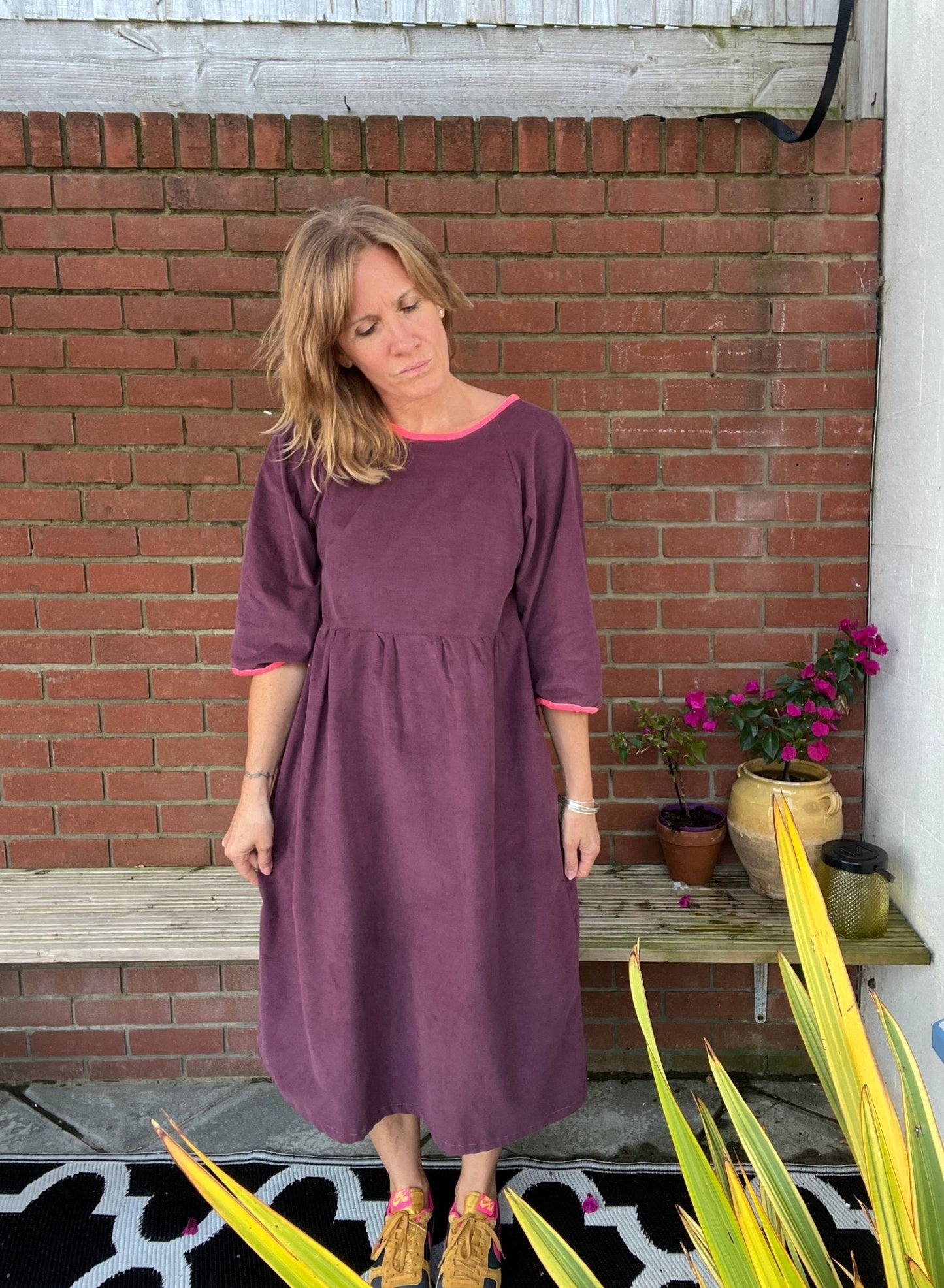 Kay Dress in Needlecords - Hanova Studio
