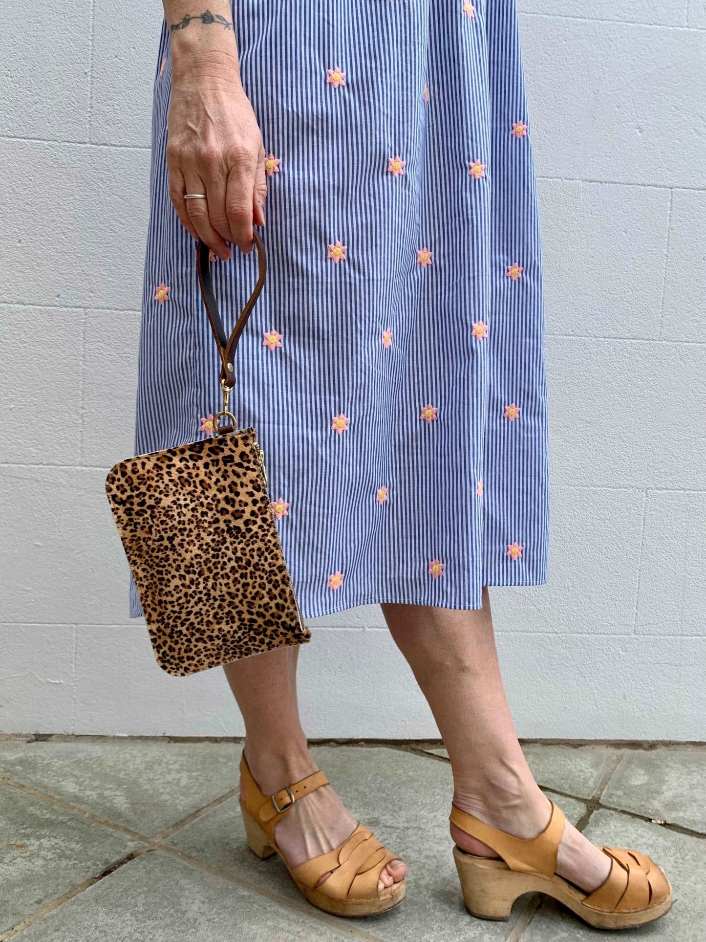 Kay Dress in Starry - Stripe Cotton - Hanova Studio