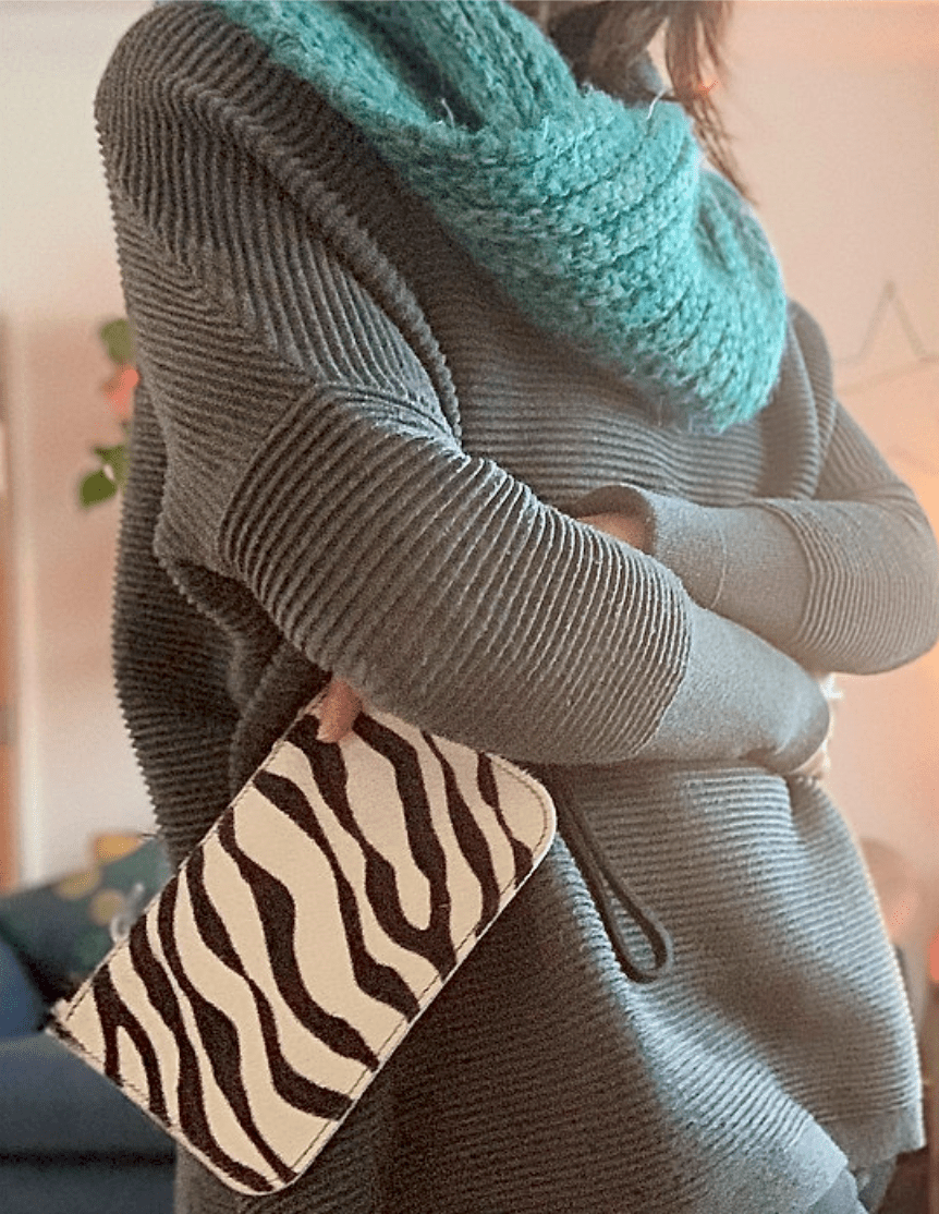 Leather Clutch Purse - Hanova Studio