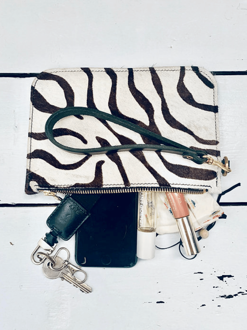 Leather Clutch Purse - Hanova Studio
