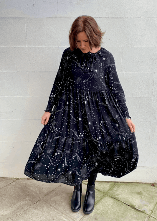 Nova Gown in Night Sky - Hanova Studio