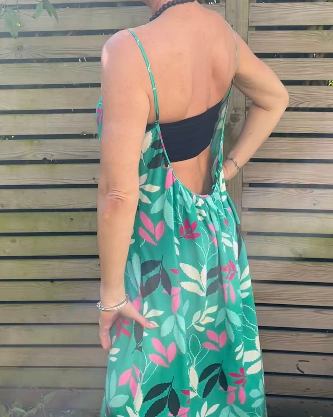 Vikki Scoop Back Dress - Hanova Studio
