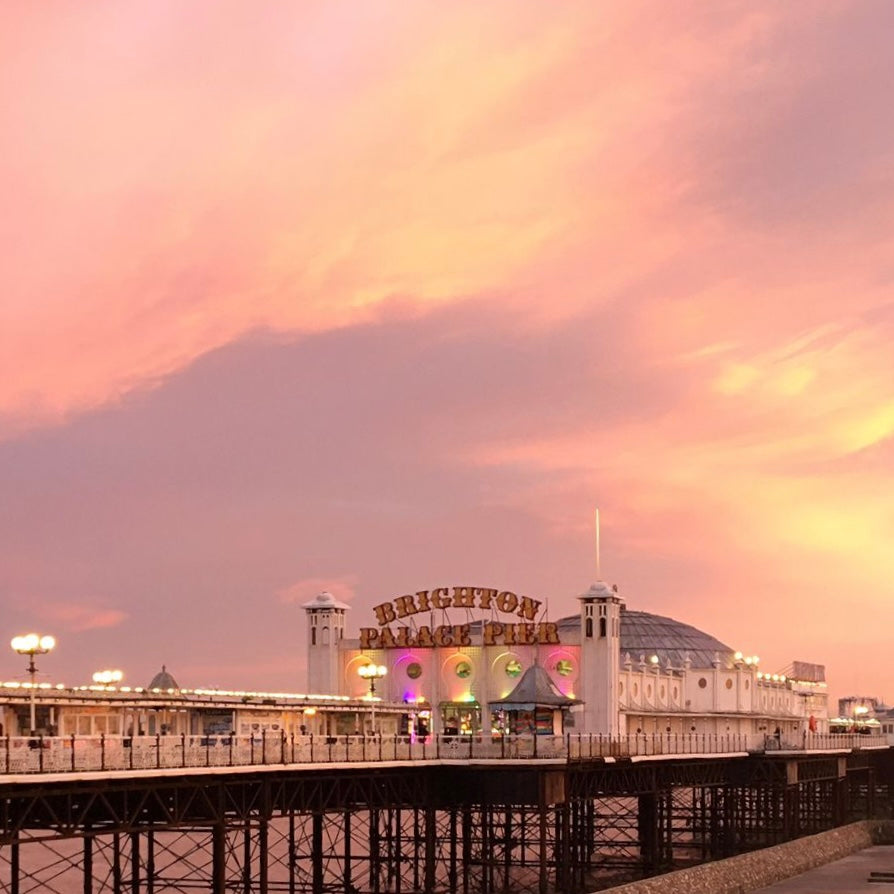A sunset image of Brighton Pier East Sussex