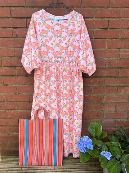 Kay Dress in Fruity Cotton - Hanova Studio
