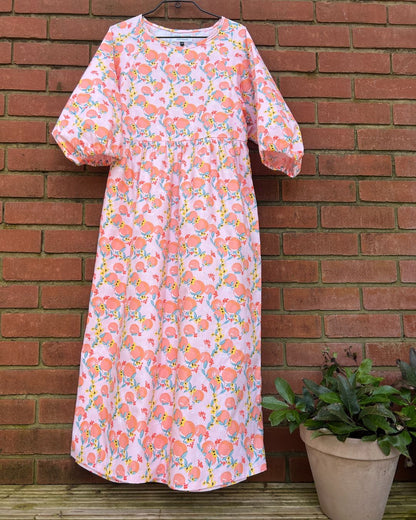 Kay Dress in Fruity Cotton - Hanova Studio