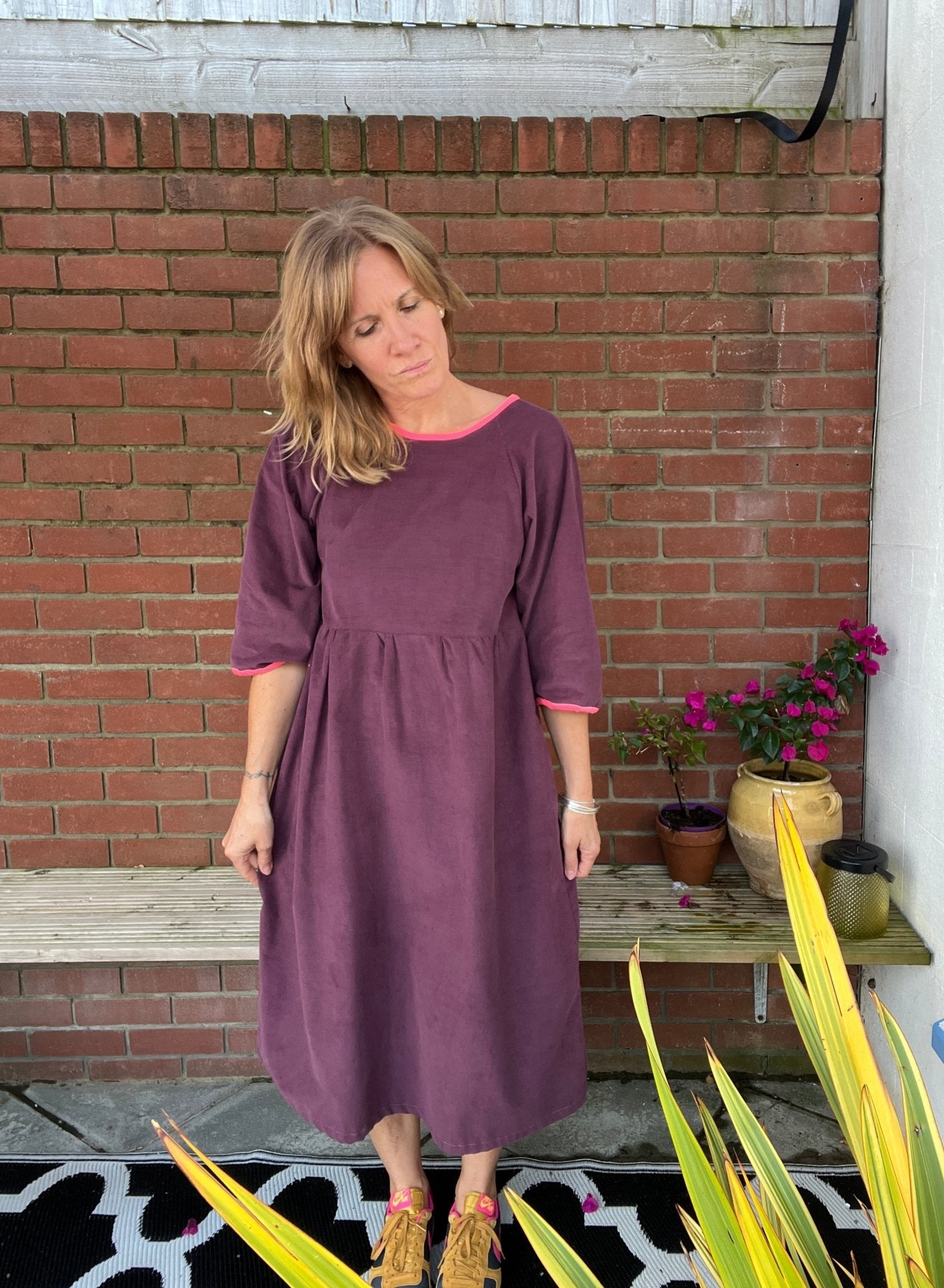 Kay Dress in Needlecords - Hanova Studio