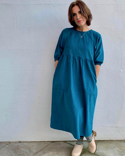 Kay Dress in Needlecords - Hanova Studio