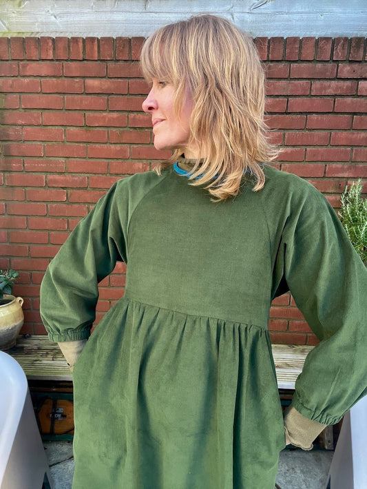Kay Dress in Needlecords - Hanova Studio