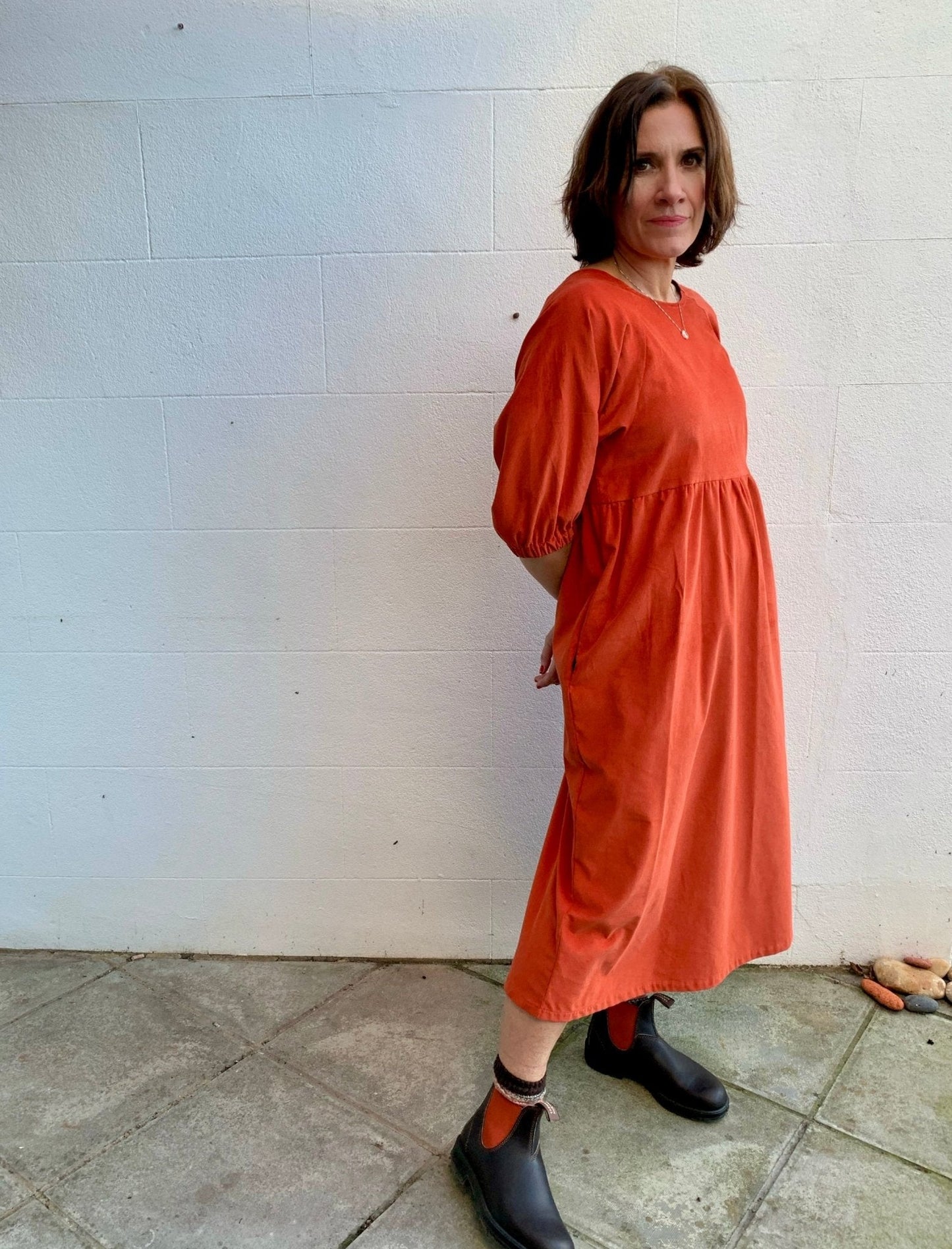 Kay Dress in Needlecords - Hanova Studio