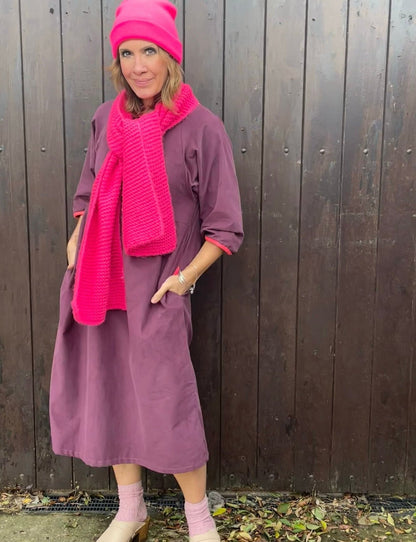 Kay Dress in Needlecords - Hanova Studio