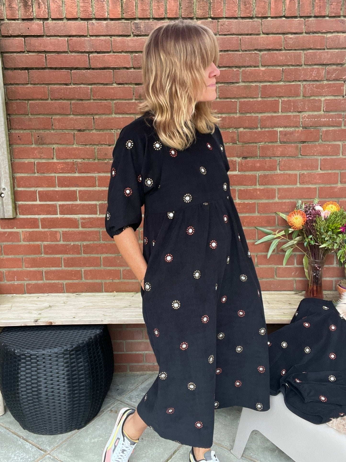 Kay Dress in Needlecords - Hanova Studio