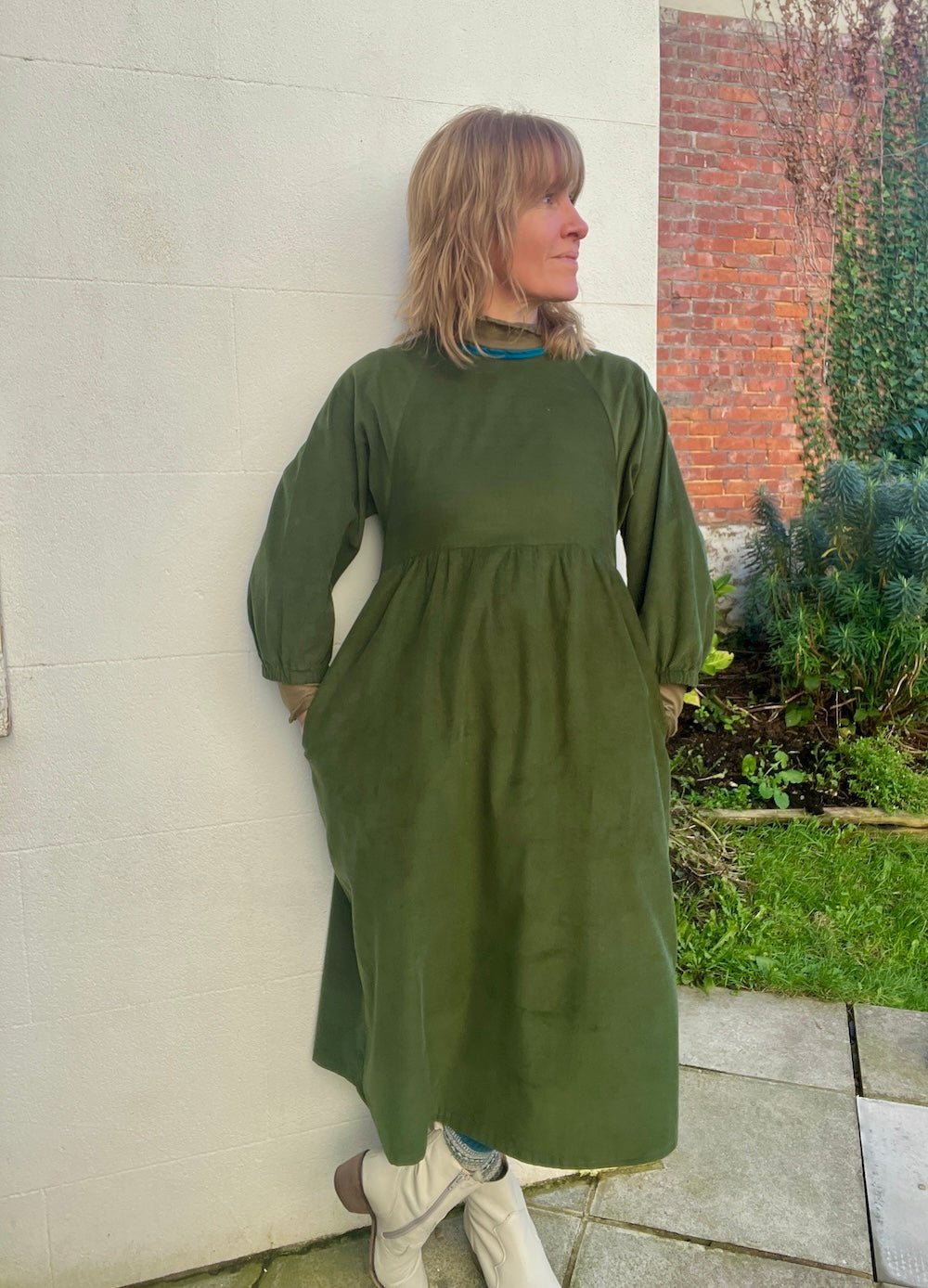 Kay Dress in Needlecords - Hanova Studio
